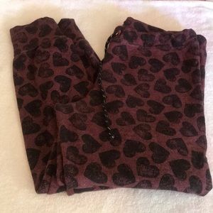 Sundry leggings hearts shaped